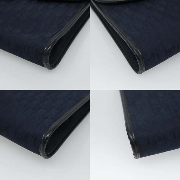 DIOR Trotter Canvas Shoulder Bag Navy - Picture 10 of 12